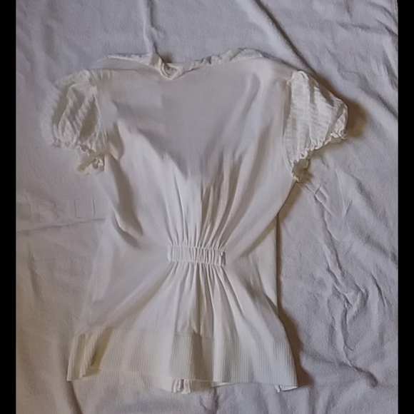 Kensie puff sleeve button up vneck cardigan - Picture 4 of 4